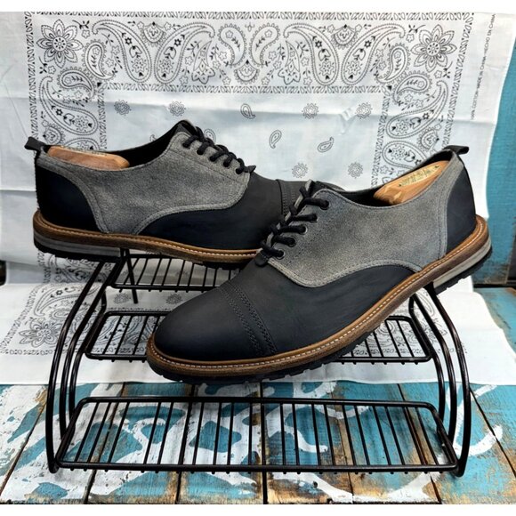 All Saints Jacks Place Portugal Men\'s Sz. 10.5M/ 44 EU Captoe Leather Oxford EUC main image 6